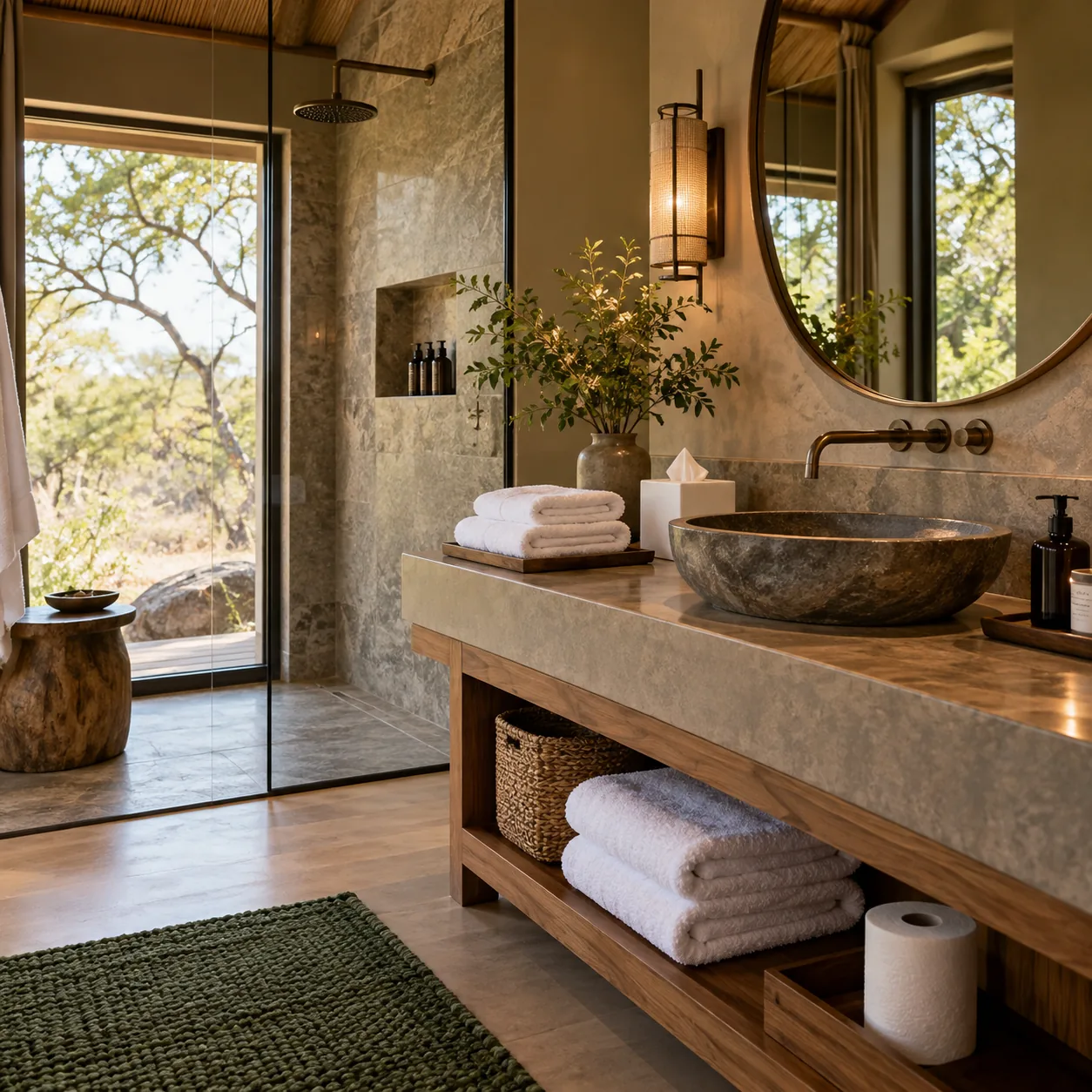 Guest facilities in a lodge